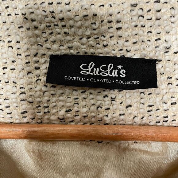 Lulus Cream Jacket Coat - Size Medium - Picture 2 of 7